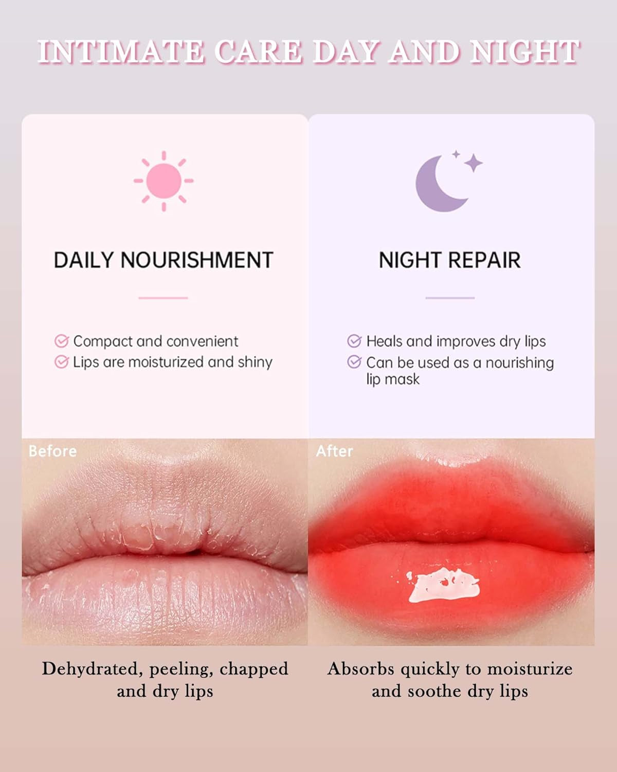 Lip Butter Balm Vanilla Beige Brown Lip Gloss, Shea Butter Tinted Lip Balm,Lip Glowy Balm Hydrating Lip Mask,Glossy Plumping Butter Lip Gloss for Dry Cracked Lips, All-Day Moisture Non-Sticky Lip Care