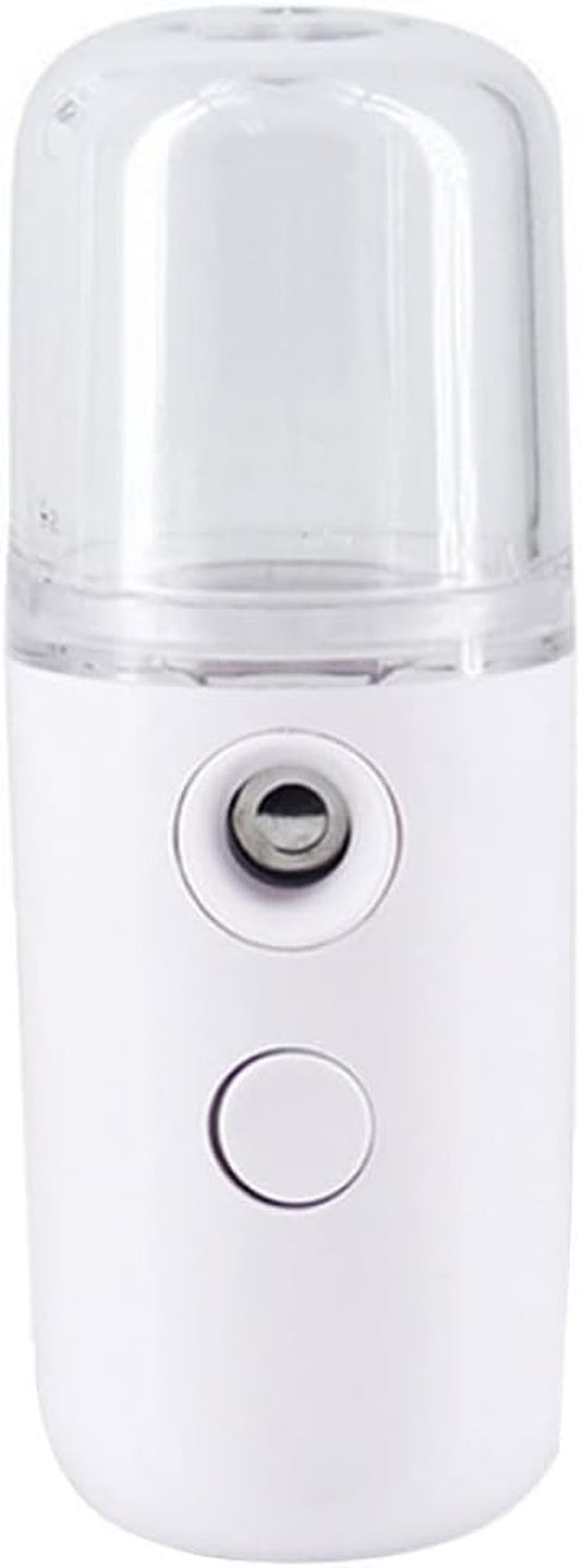 Facial Mist Sprayer Facial Mister Portable Mini Face Sprayer USB Rechargeable Facial for Hydratin White